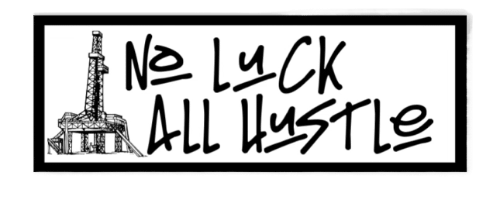 No Luck all hustle sticker product image (1)