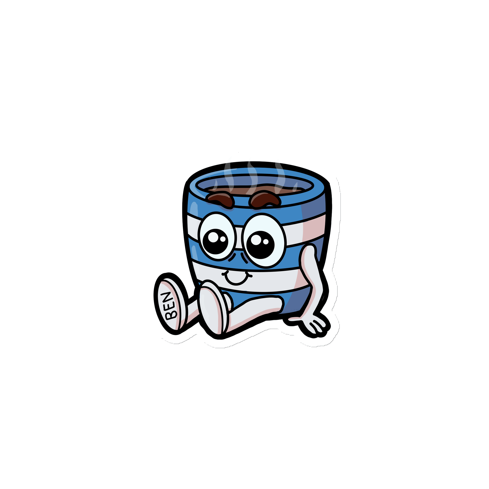 Muggsy Sit Die Cut Magnet product image (1)