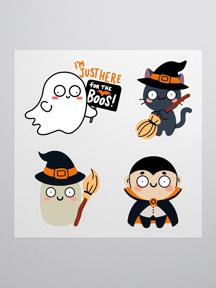 Kiss-Cut Cute Halloween Stickers Sheet – 