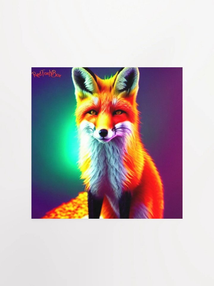matte poster fox art product image (2)