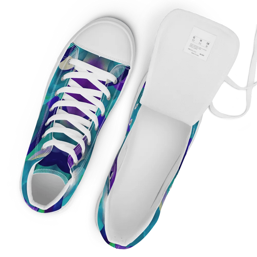 Ethereal Waves Women's High Top Shoes product image (12)