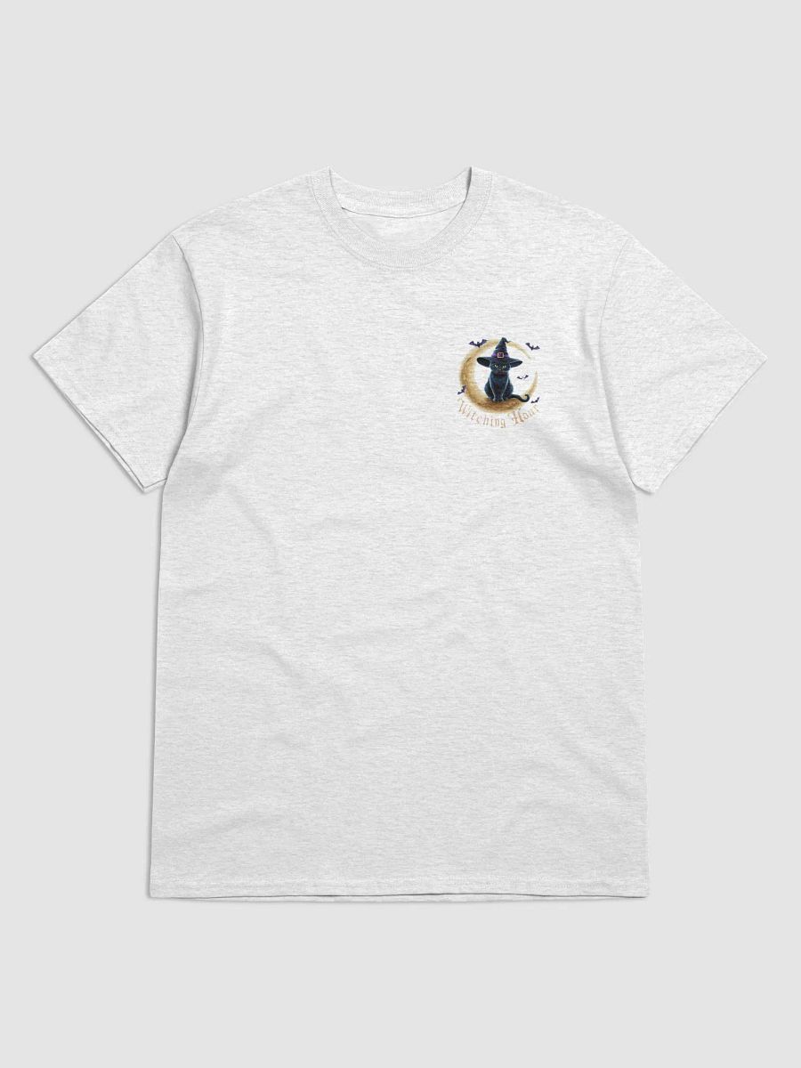"Witching Hour Cat Halloween T-Shirt – Spooky Black Cat Tee, Perfect for Halloween Vibes!" product image (3)