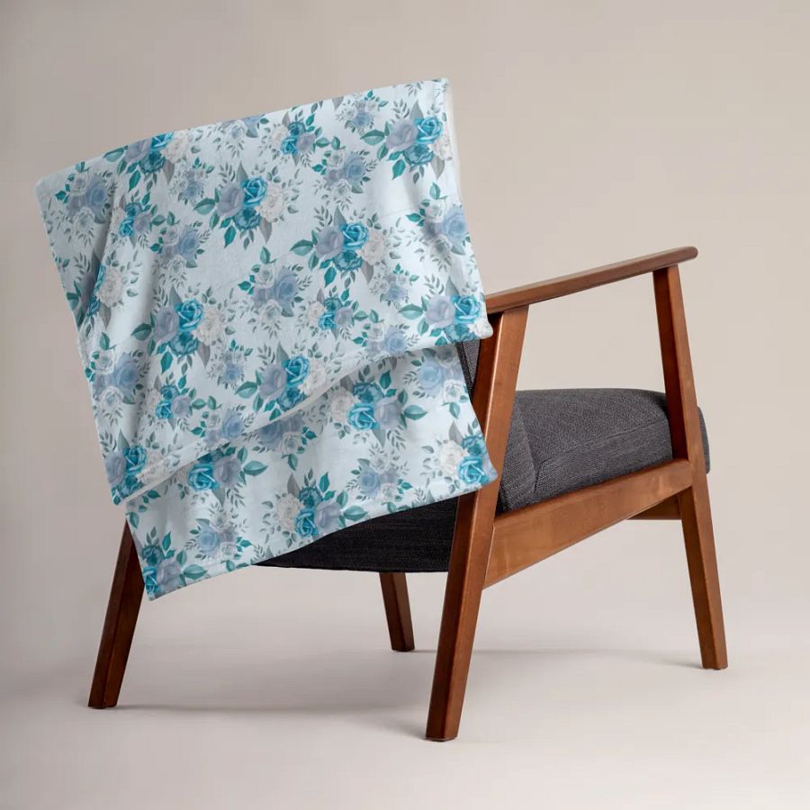 Blue Roses Blanket product image (3)
