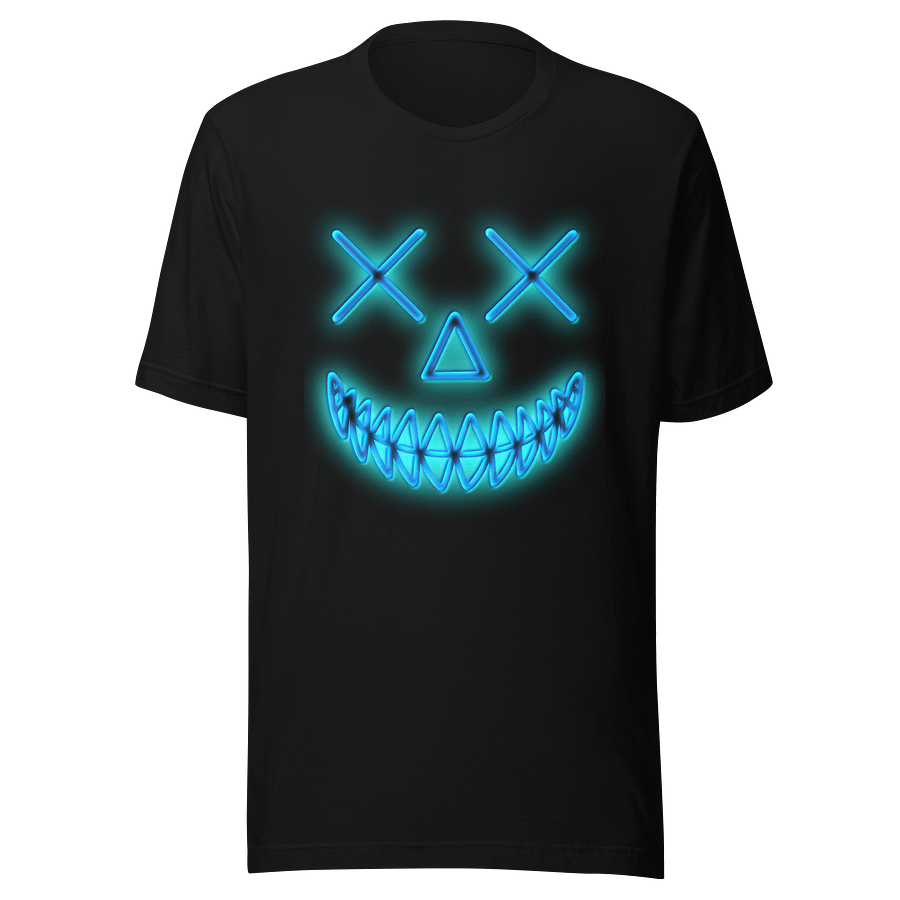 Smile - Neon Blue - Bella Canvas 3001 Unisex Staple T-Shirt product image (2)