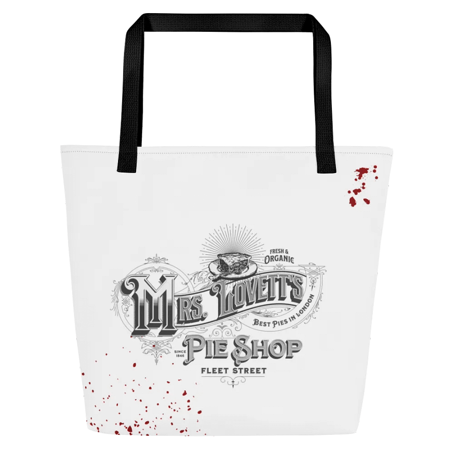 Mrs. Lovett’s Pie Shop Tote Bag – All-Over Print Carryall for Sweeney Todd & Broadway Enthusiasts product image (2)