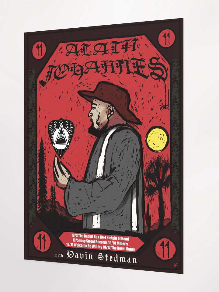 Alain Johannes Pacific Northwest Tour 18 x 24