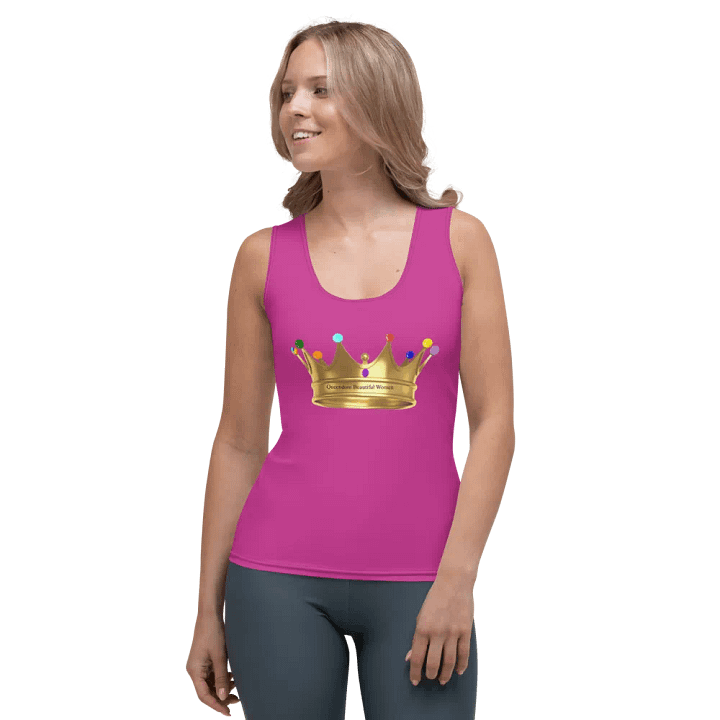 Queendom Beautiful Women Crown Tank Top/Fuchsia (TM) product image (2)