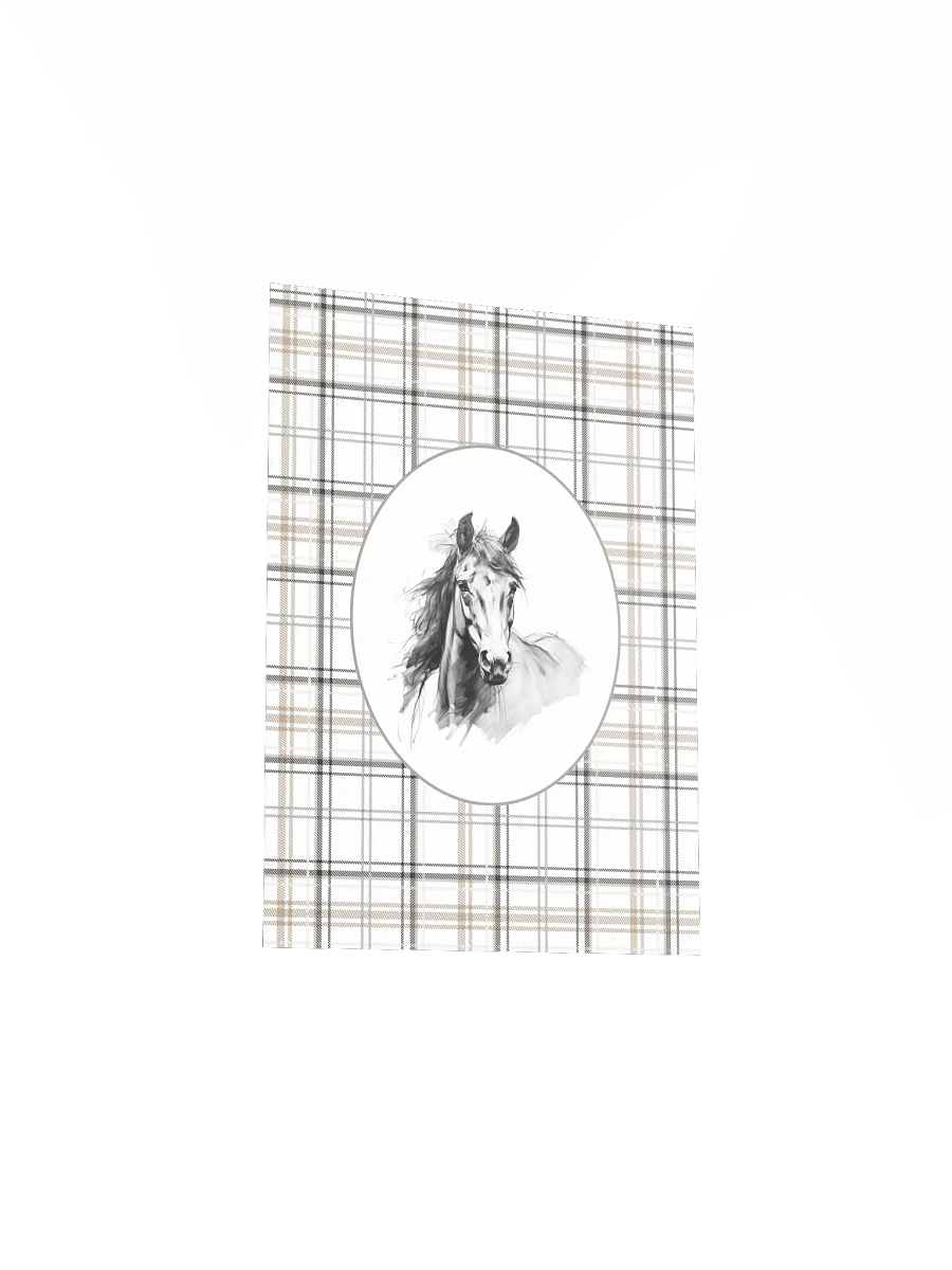 Rustic Plaid Horse Sketch - Country Charm product image (4)