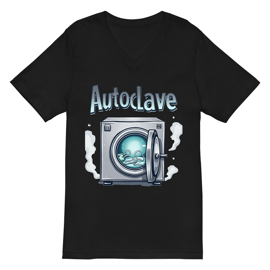 Sterilization Station Cartoon Autoclave V-Neck Tee product image (3)