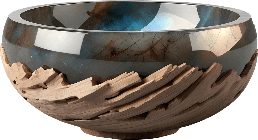 Celestial Grace – Boho Chic Bowl spa decor PNG product image (1)