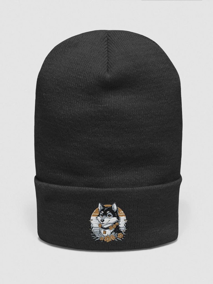 Floral Pup Cuffed Beanie product image (25)