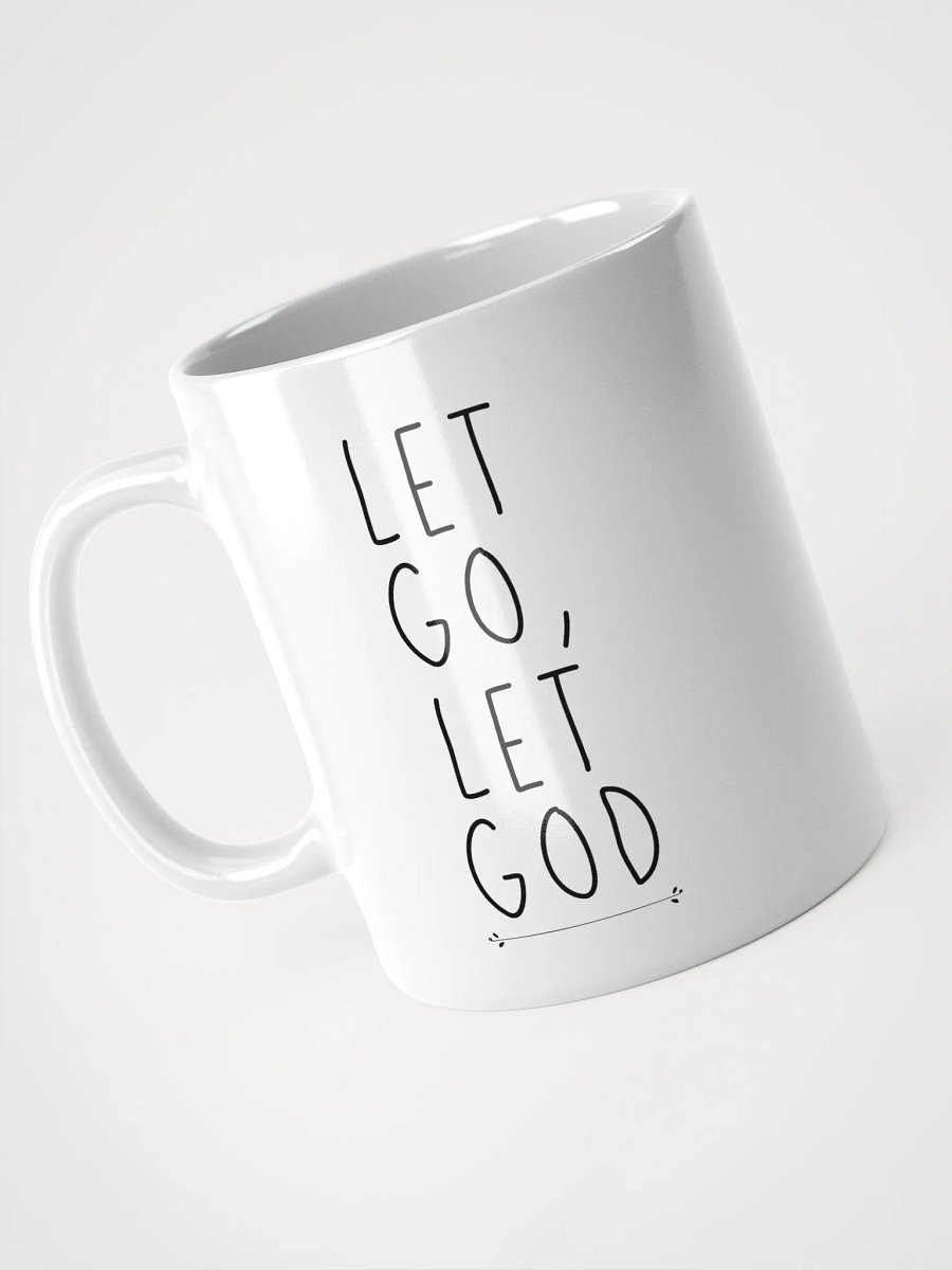 'Let Go, Let God' White Glossy Mug product image (1)