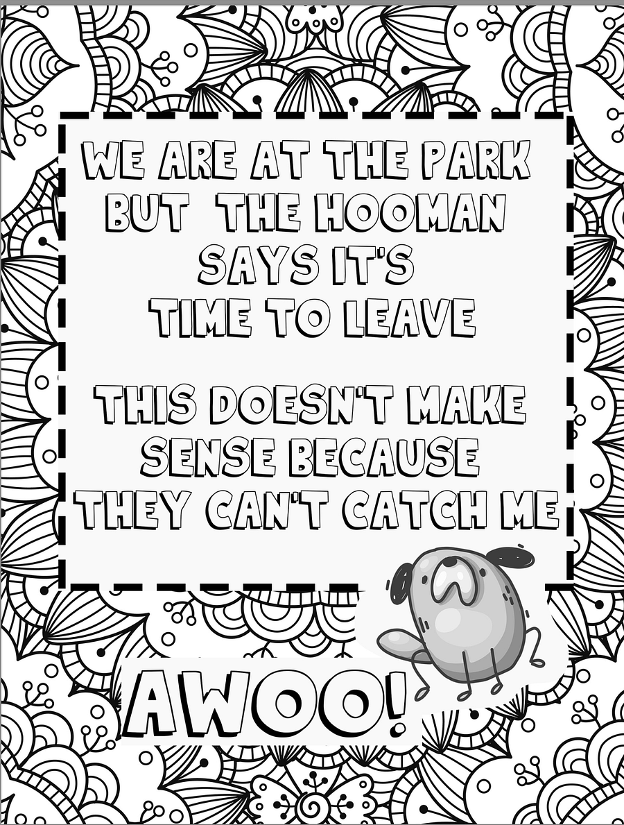 The Thoughts of My Swedish Vallhund: A Coloring Book product image (4)
