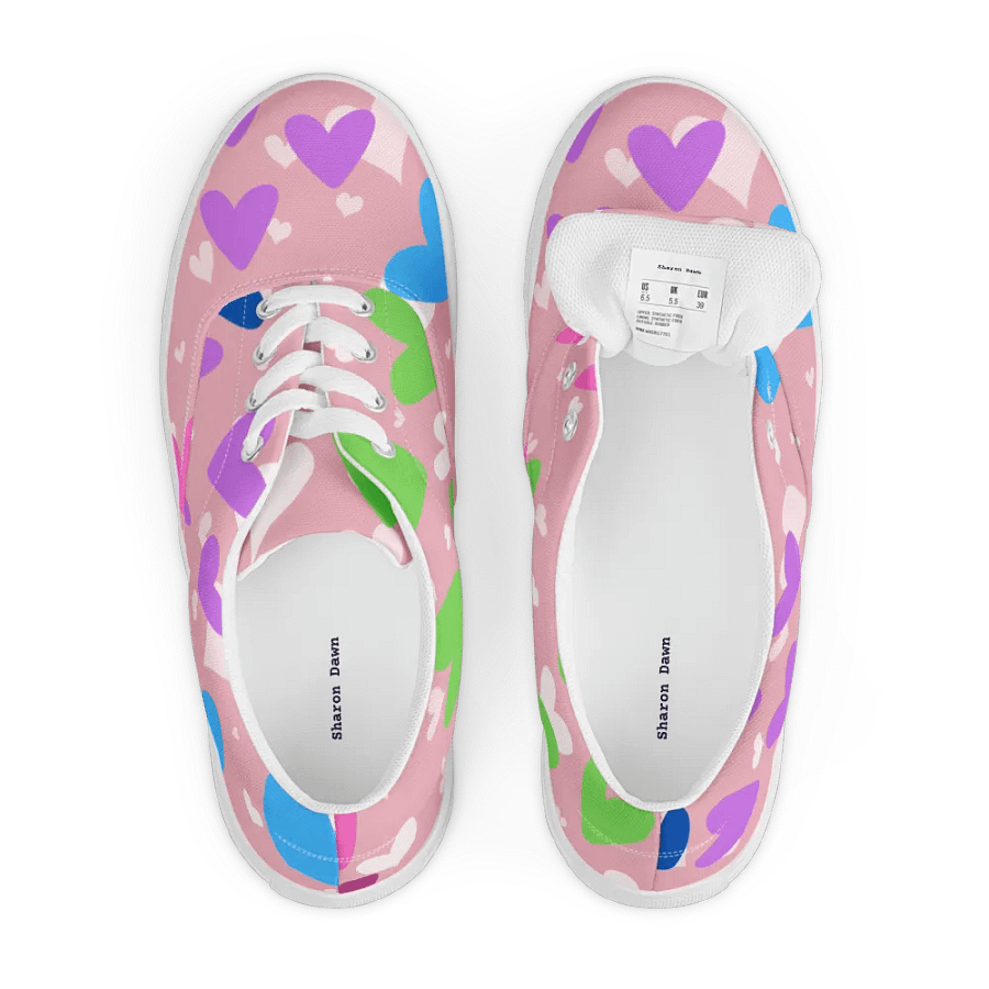 Hearts Women's Lace-Up Canvas Shoes product image (8)