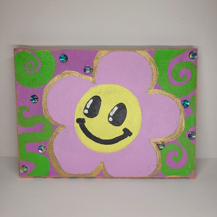 Groovy, Baby! 5x7 painting on canvas product image (1)