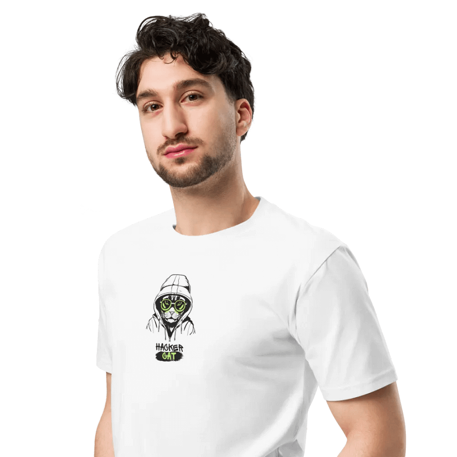 Hacker Cat Coolness Unisex T-Shirt product image (4)