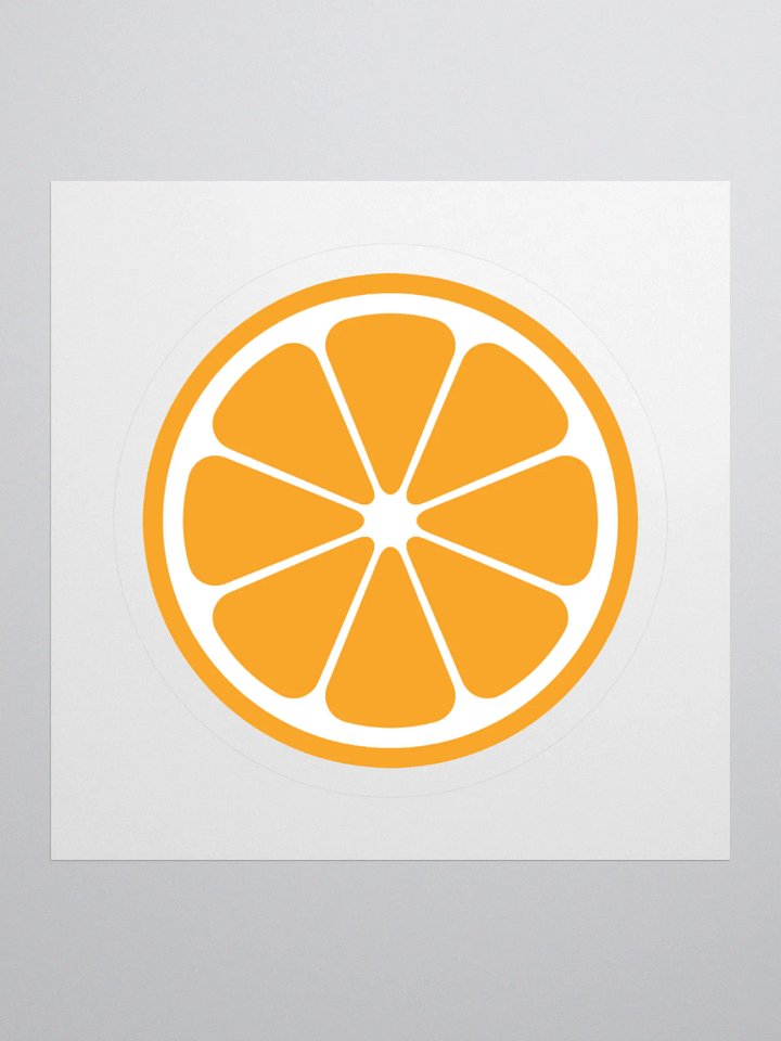 MIKAN Sticker(White×Orange) product image (1)
