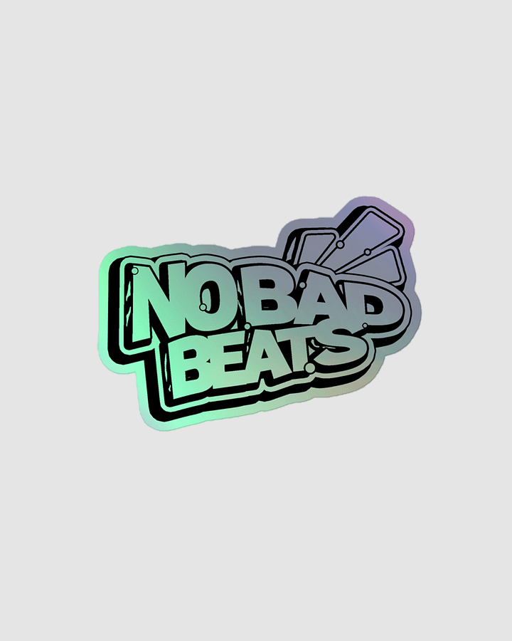 NO BAD BEATS LOGO HOLO STICKER product image (1)