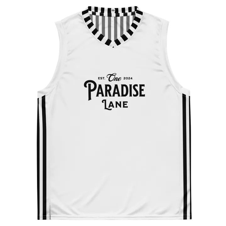 One Paradise Lane Black Stripes Basketball Jersey product image (1)