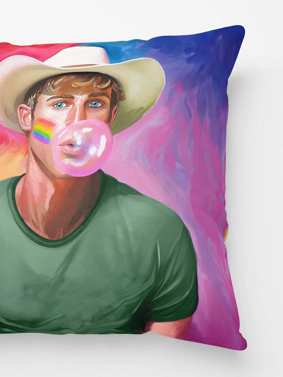 Gay Cowboy Pop Art Throw Pillow product image (3)