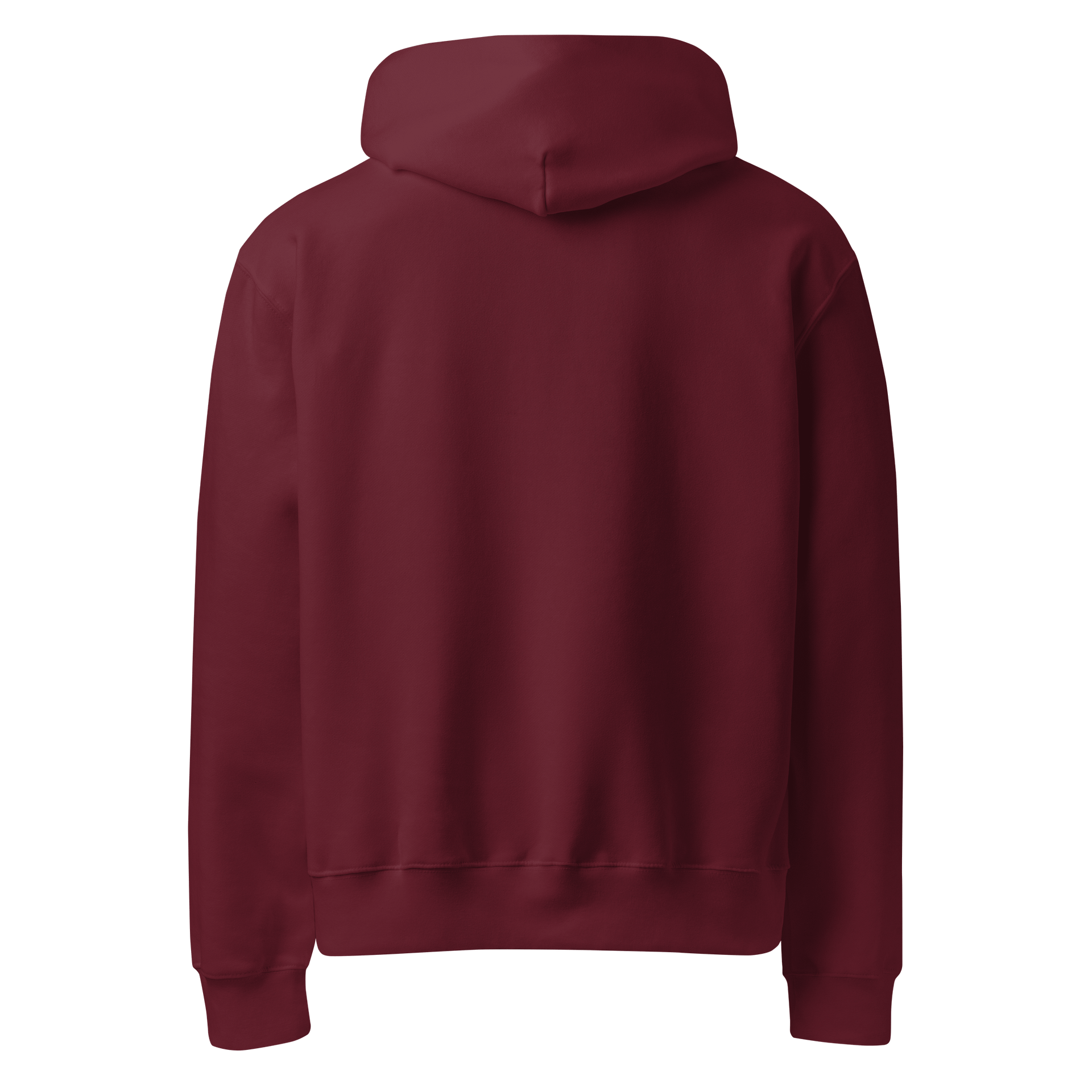 ACETAMINOFIEND l.c. maroon embroidered slouchy hoodie product image (2)