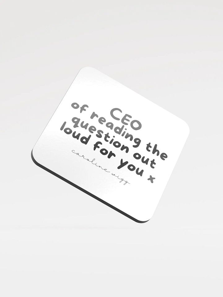 Reading The Question Aloud Coaster product image (1)