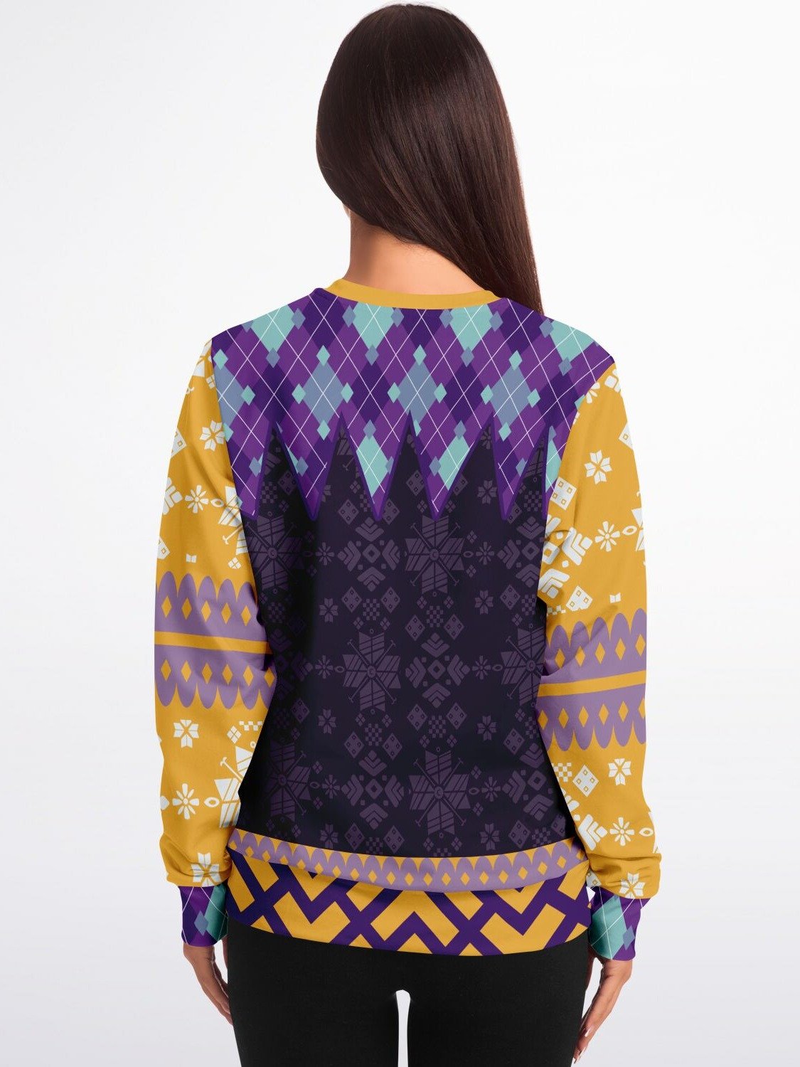 Crystal Ball Sarcastic Sweatshirt | Purple Magic Holiday Sweater | Mystic Fortune Teller Party Outfit | Funny Witchy Gothic Gift product image (4)