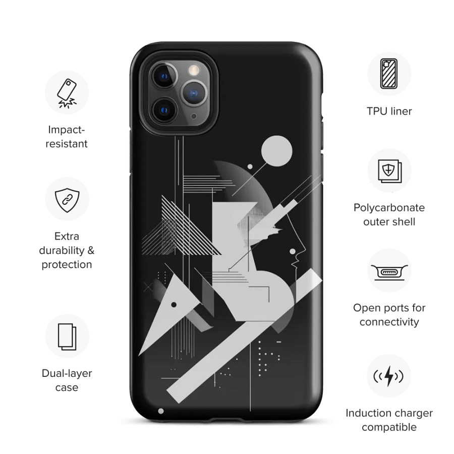 Abstract Persona 001 (Black) (Iphone Tough Case) product image (3)