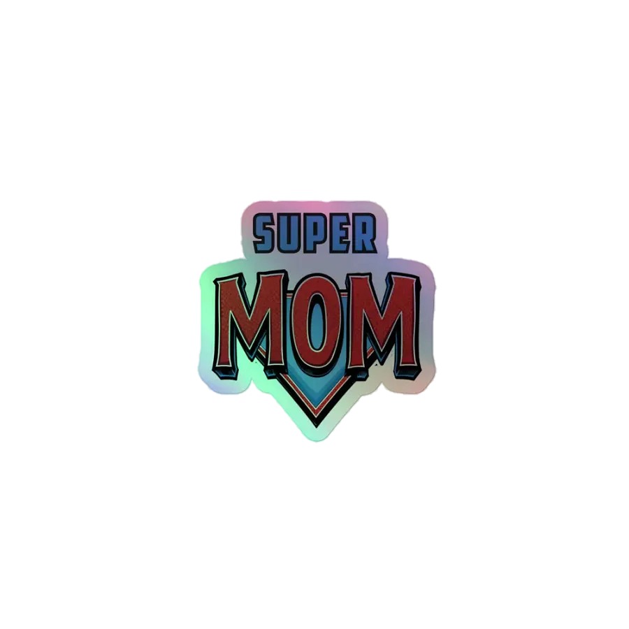 Super Mom Holographic Sticker Sheet product image (1)