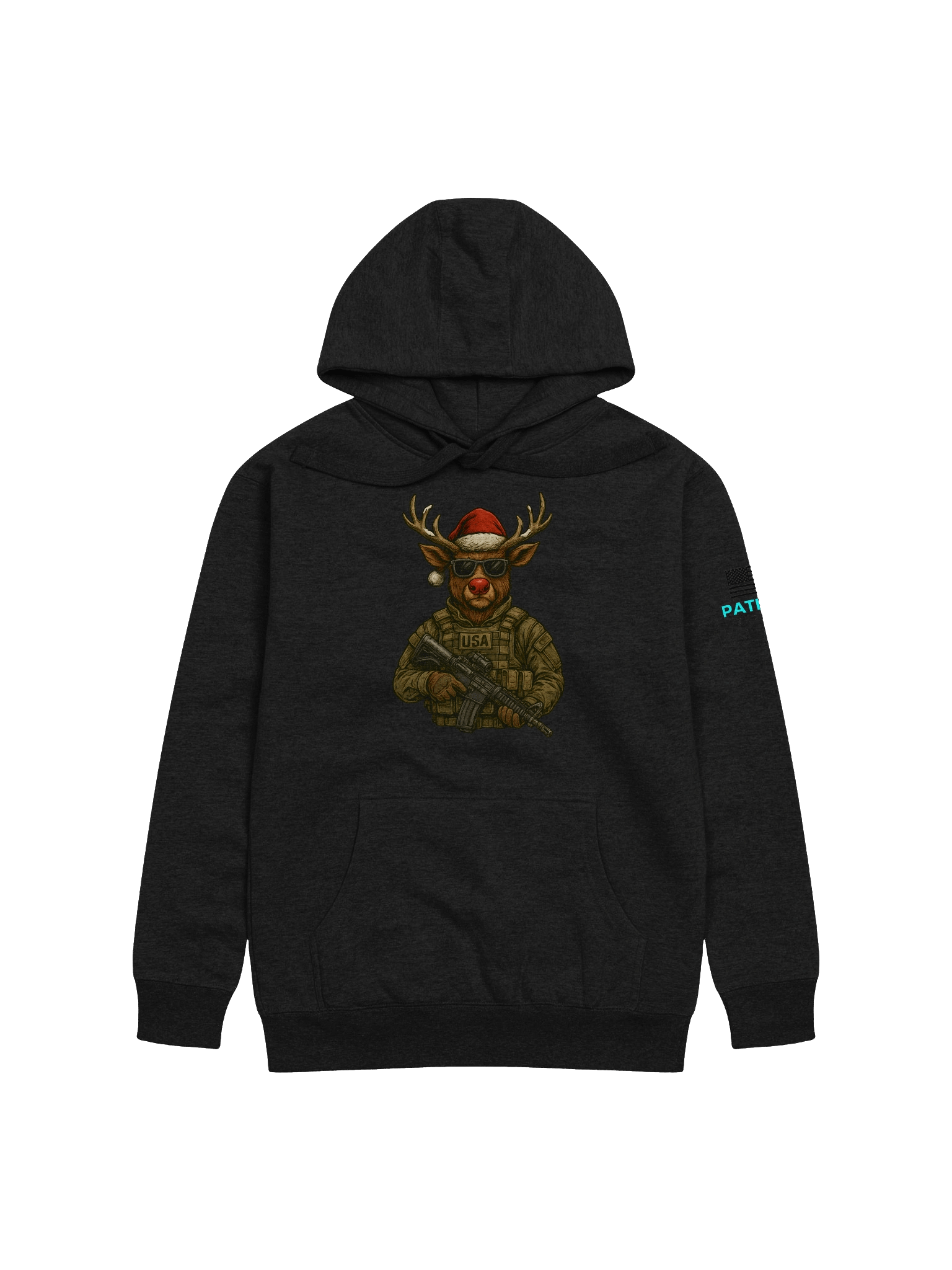 Tactical Reindeer Christmas Hoodie product image (1)