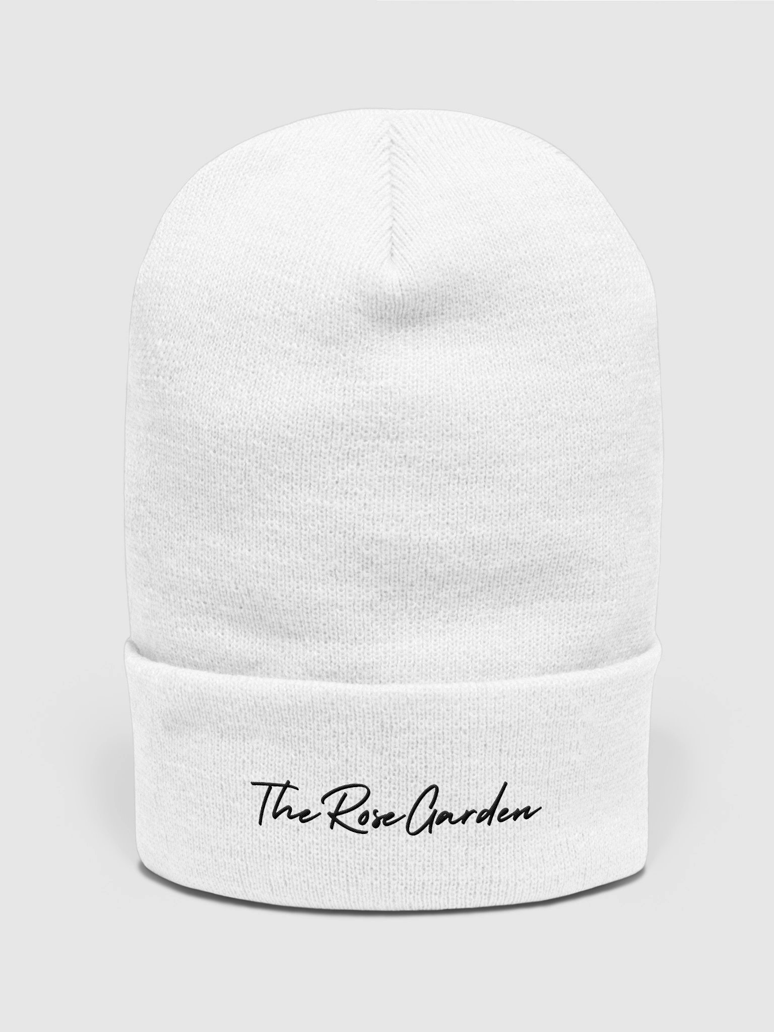 TheRoseGarden Embroidered Beanie (black font) product image (2)