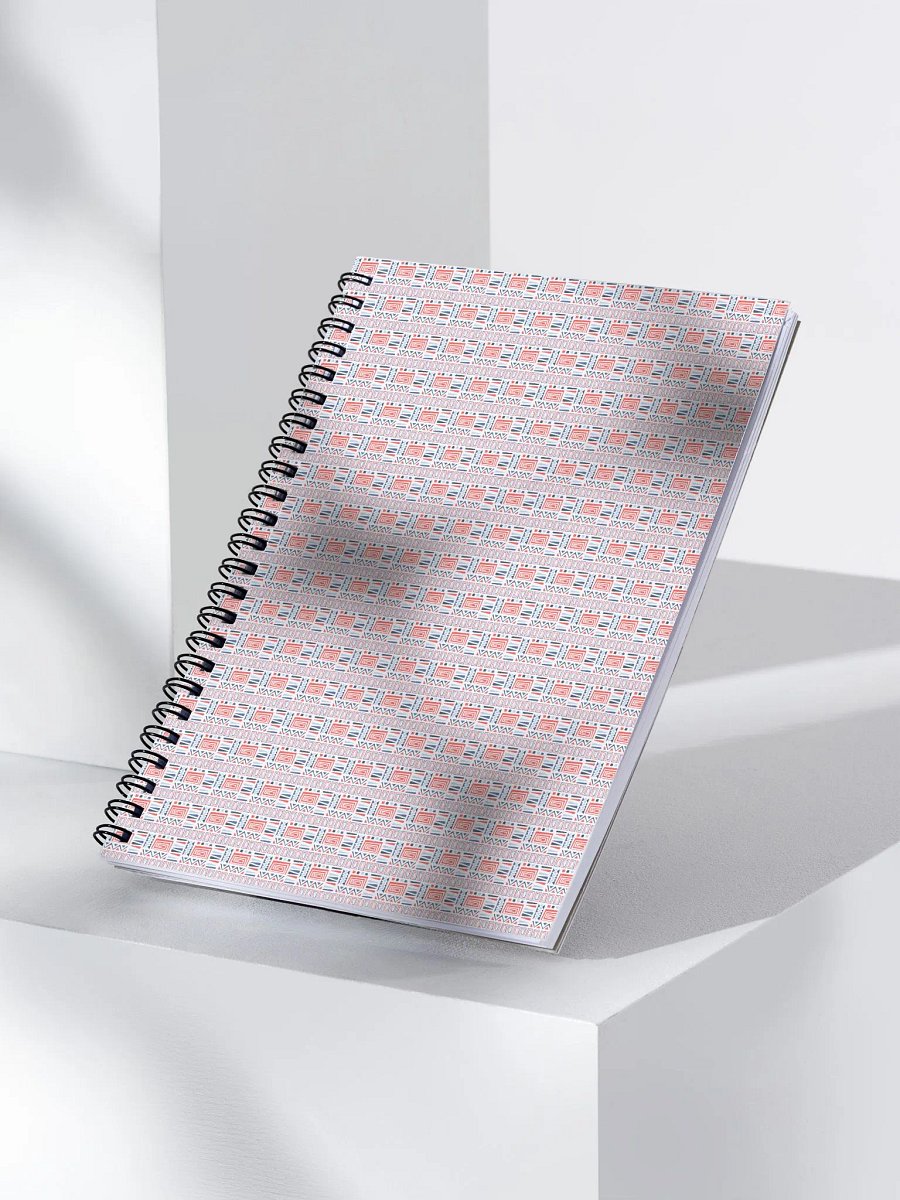 Eco-Friendly Tribal Pattern Dotted Spiral Notebook product image (3)