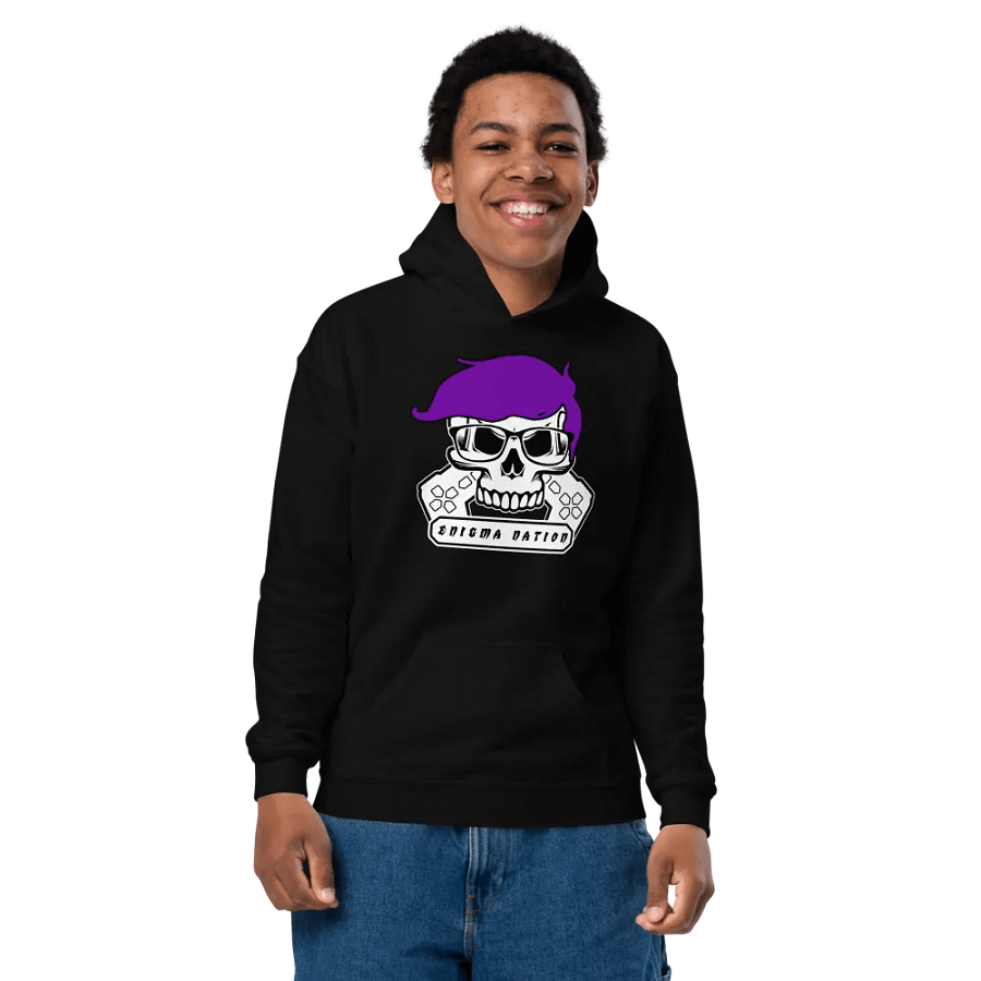 Enigma Nation Gildan Youth Heavy Blend Hoodie (PRINTED) product image (6)