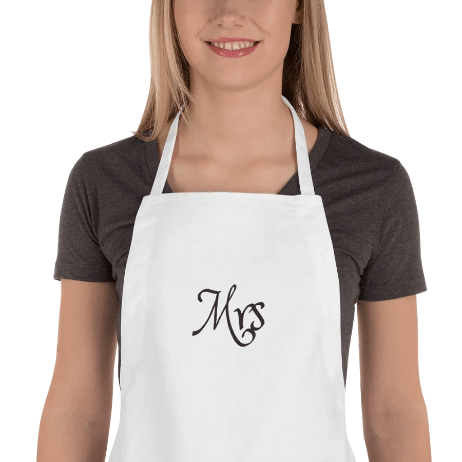 Apron - Mrs - on White product image (1)