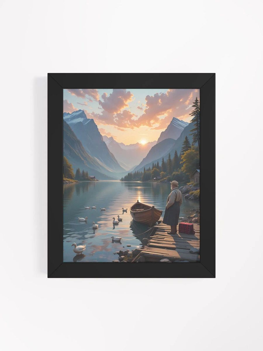 tableau de peinture : Sérénité au bord du lac product image (39)