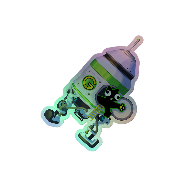 Holographic Sticker - DerpCat II Rocket product image (2)