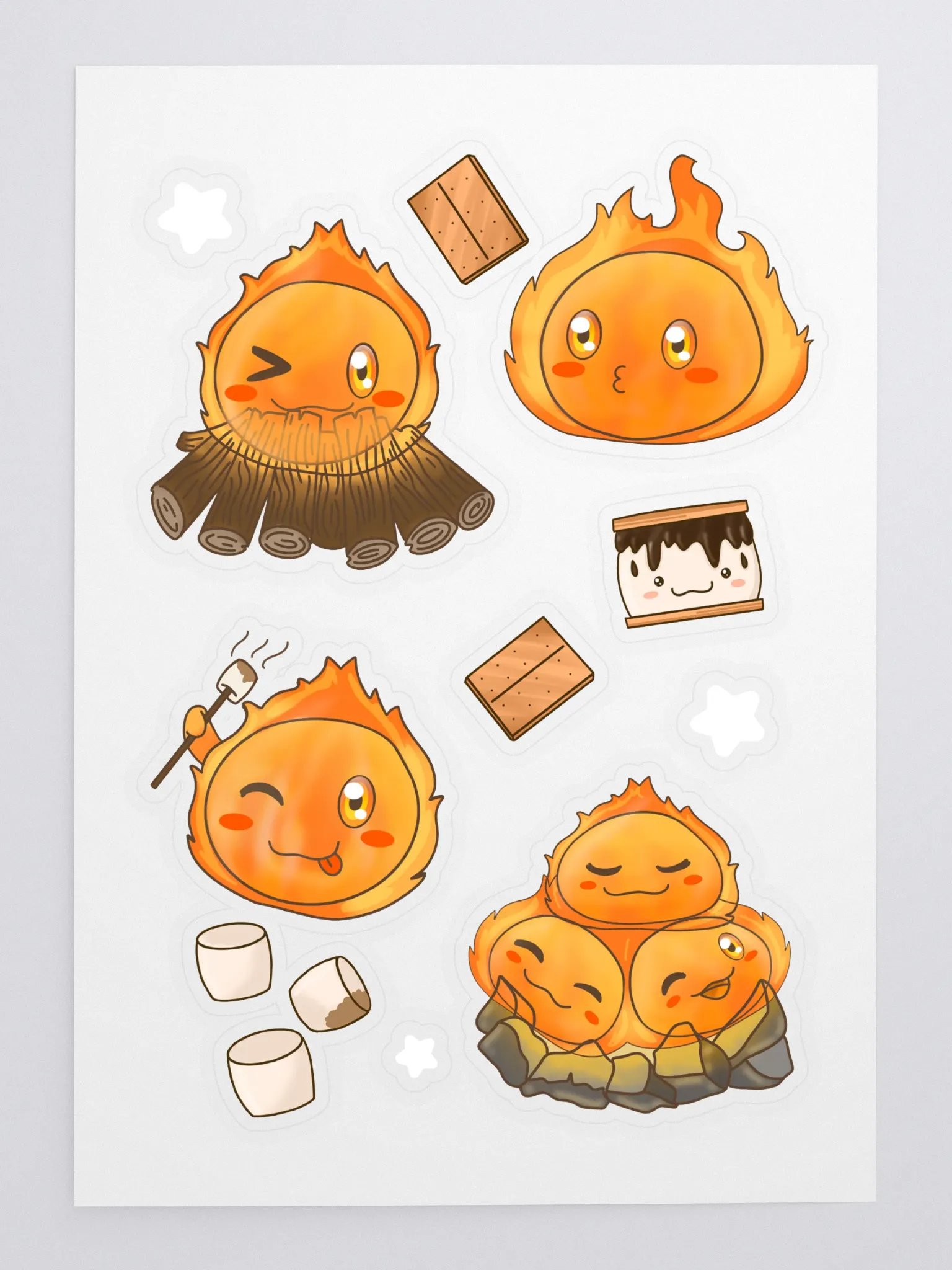 Fire Slime Sticker Sheet product image (3)