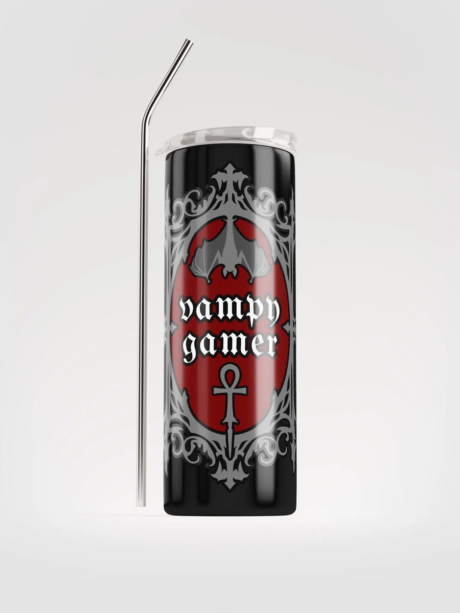 Vampy Gamer 20oz Stainless Steel Tumbler with Straw product image (1)