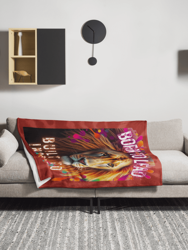 THROW BLANKET - LION - BORN TO LEAD, BUILT TO INSPIRE product image (3)