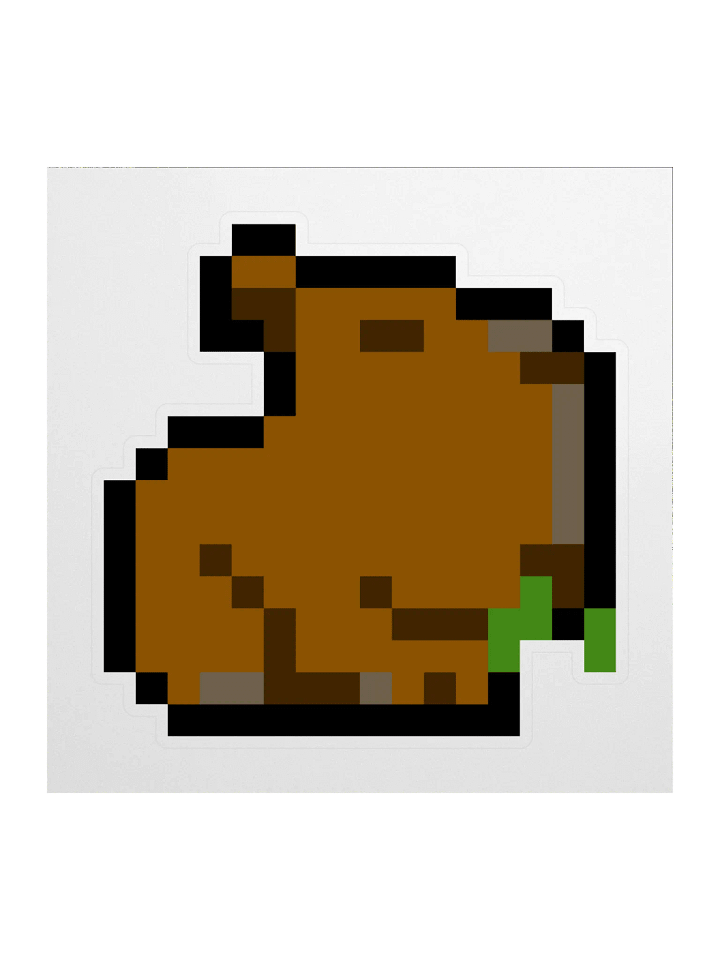Capy Twitch Emote Kiss Cut Sticker product image (1)