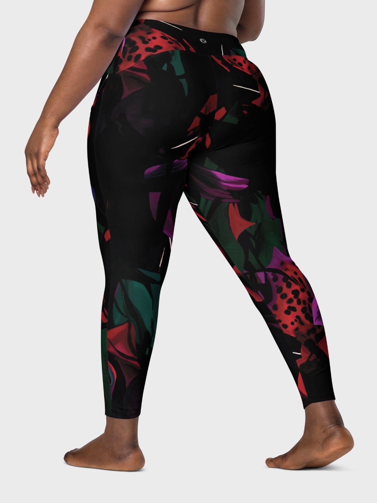 Leggings with Pockets "Blosoom At Midnight" product image (11)