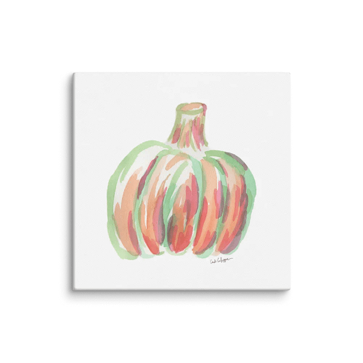 Watercolor Pumpkin Canvas Print product image (3)