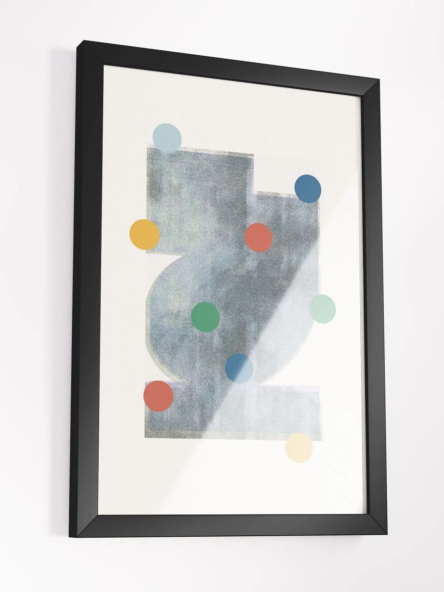 Ethereal Circles Framed Matte Poster | Modern Elegance for Your Walls product image (4)