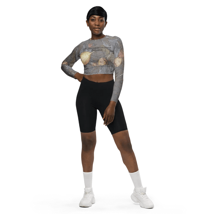 Recycled Long Sleeve Crop Top - It Happennnns Camo - MossyOak product image (1)