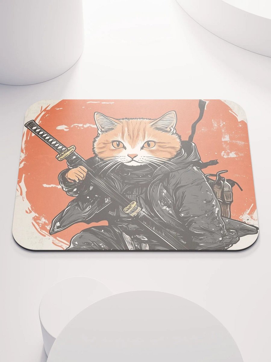 Cat Ninja Mouse pad product image (1)