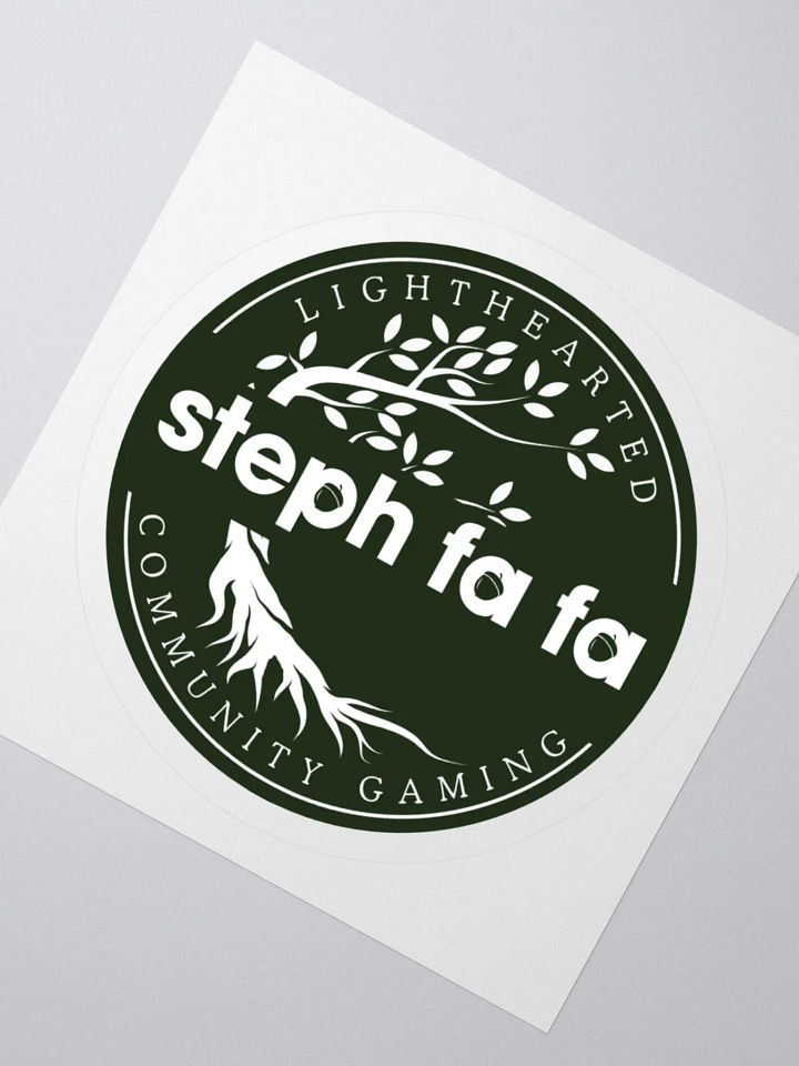 Steph fa fa Lighthearted Logo Kiss Cut Stickers product image (5)