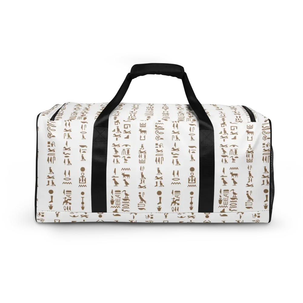 Isis White Hieroglyphs All-Over Duffle product image (4)