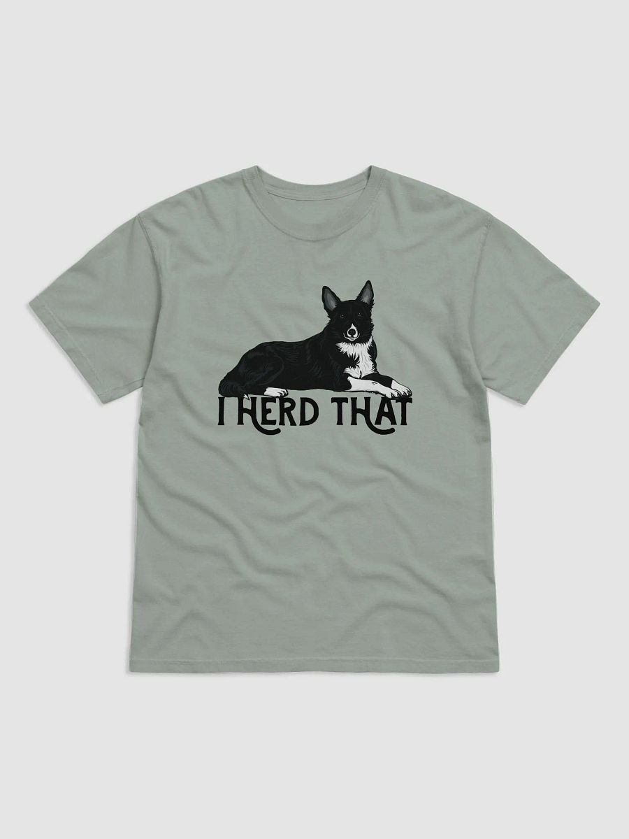 Custom - I Herd That T-Shirt | Funny (Smooth Coated) Border Collie T-Shirt for Herding Dog Owners product image (4)