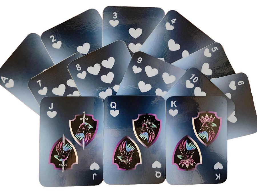 Sinister Cleanse Custom Handcrafted Holographic Vinyl Accent Playing Cards Deck with Joker High-Quality Matte Photo Paper Laminated Plastic Protection Wear-Resistant product image (3)