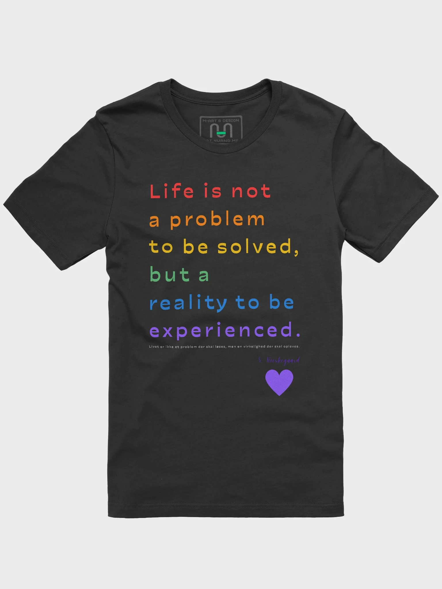 Embrace the Experience – Kierkegaard's Wisdom on Life - Bella+Canvas Supersoft T-Shirt product image (1)